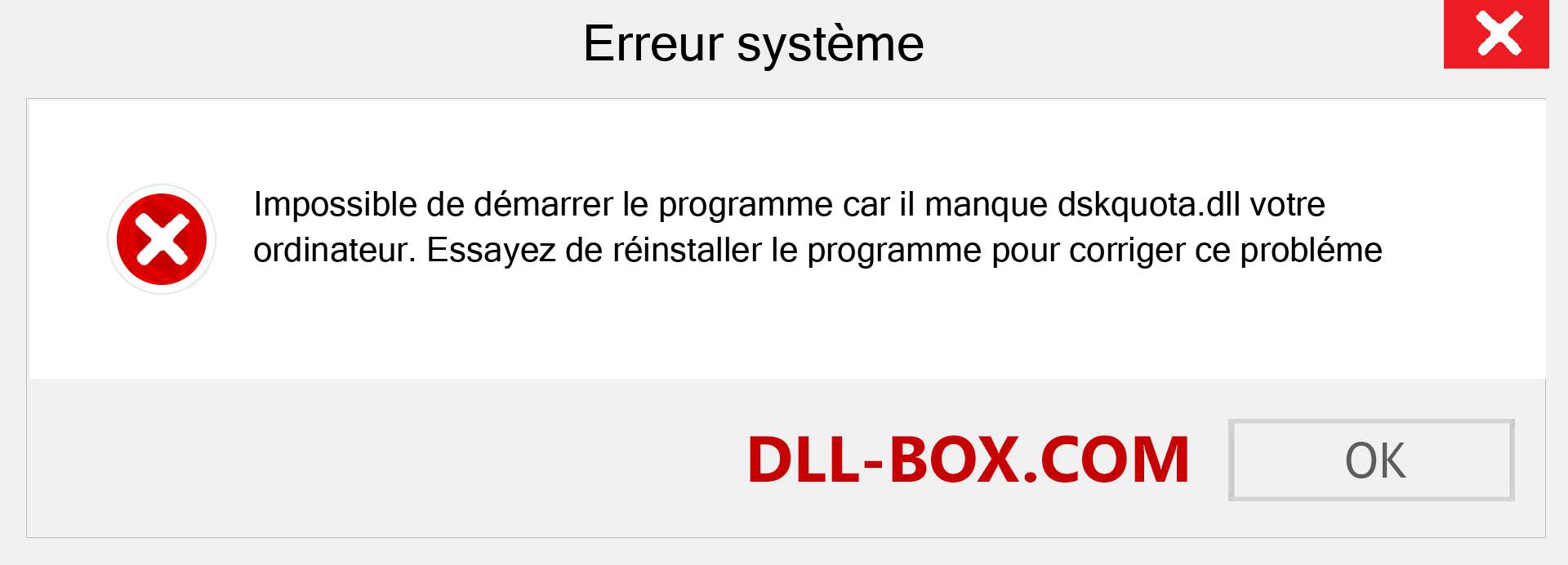 Le fichier dskquota.dll est manquant ?. Télécharger pour Windows 7, 8, 10 - Correction de l'erreur manquante dskquota dll sur Windows, photos, images